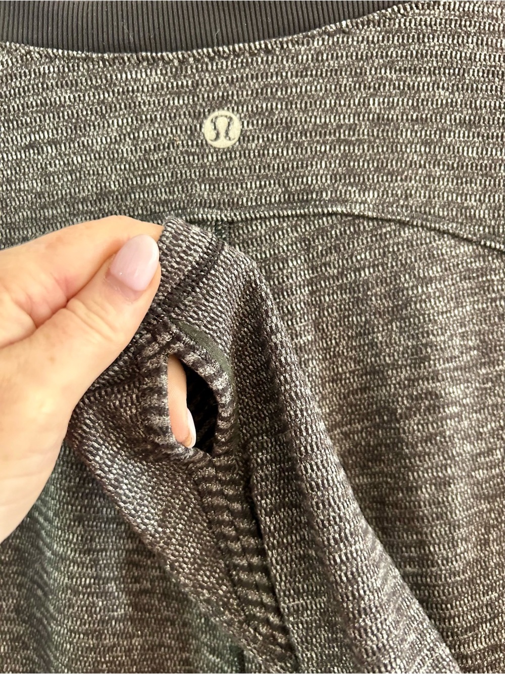 lululemon athletica Base Runner Long Sleeve Top — Black Heather - Picture 6 of 10
